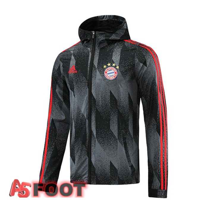 Coupe Vent Bayern Munich Noir Gris 2021/2022