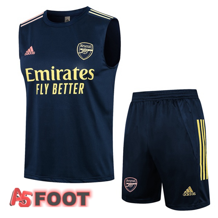 Gilet de Foot Arsenal + Shorts Bleu Royal 2021/2022