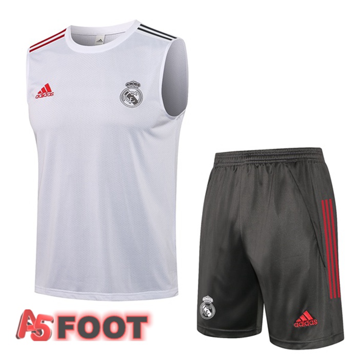 Gilet de Foot Real Madrid + Shorts Blanc 2021/2022