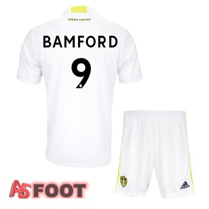 Maillot Leeds United (BAMFORD 9) Enfant Domicile Blanc 2021/22