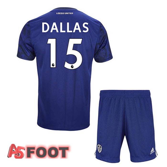 Maillot Leeds United (DALLAS 15) Enfant Exterieur Bleu 2021/22