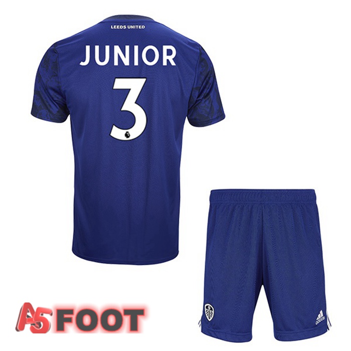 Maillot Leeds United (JUNIOR 3) Enfant Exterieur Bleu 2021/22