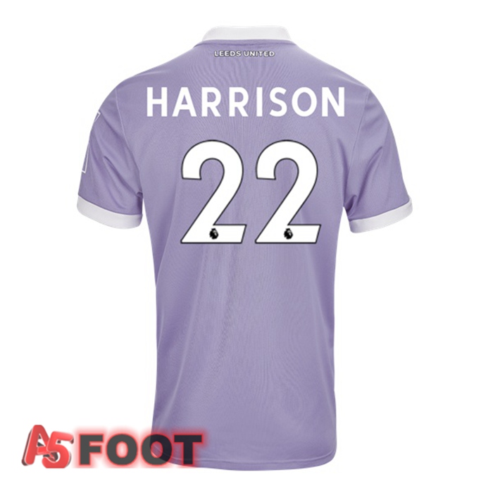 Maillot Leeds United (HARRISON 22) Third Pourpre 2021/22