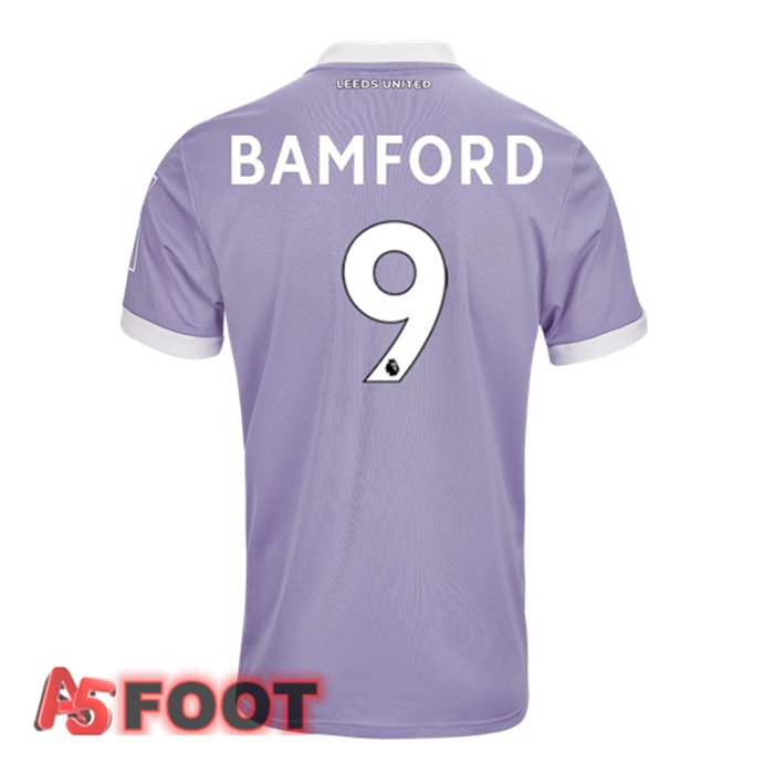 Maillot Leeds United (BAMFORD 9) Third Pourpre 2021/22