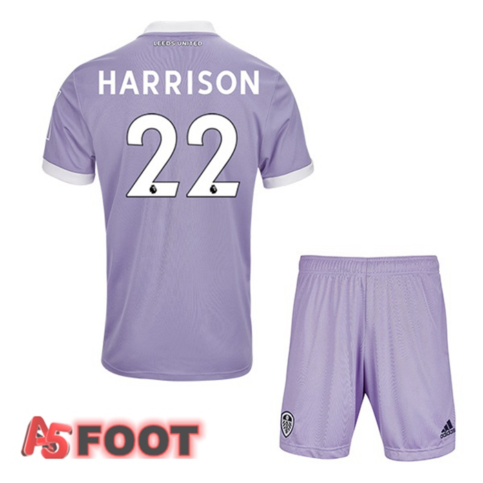 Maillot Leeds United (HARRISON 22) Enfant Third Pourpre 2021/22