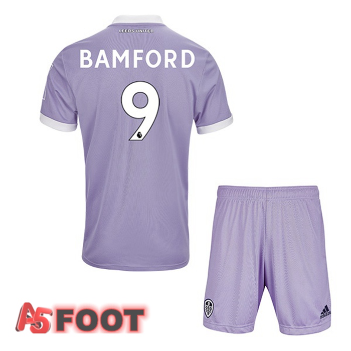 Maillot Leeds United (BAMFORD 9) Enfant Third Pourpre 2021/22