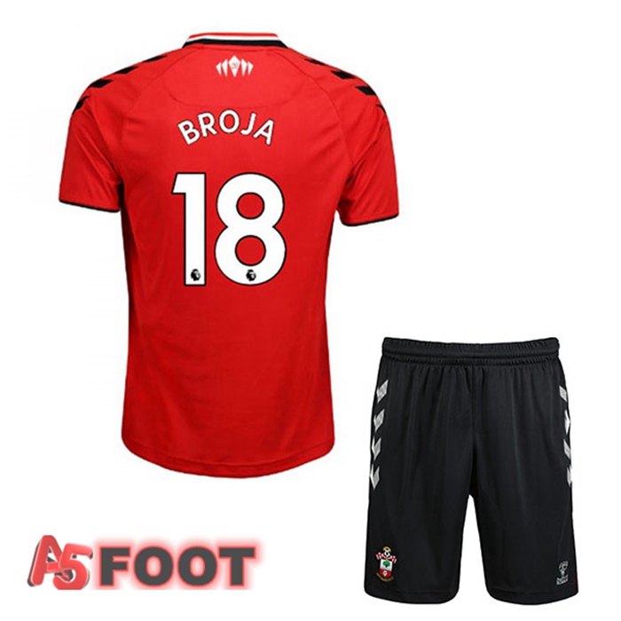 Maillot Southampton FC (BROJA 18) Enfant Domicile Rouge/Blanc 2021/22