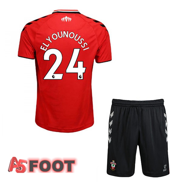 Maillot Southampton FC (ELYOUNOUSSI 24) Enfant Domicile Rouge/Blanc 2021/22