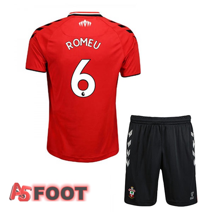 Maillot Southampton FC (ROMEU 6) Enfant Domicile Rouge/Blanc 2021/22