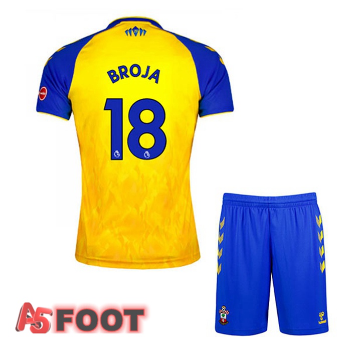 Maillot Southampton FC (BROJA 18) Enfant Exterieur Jaune 2021/22