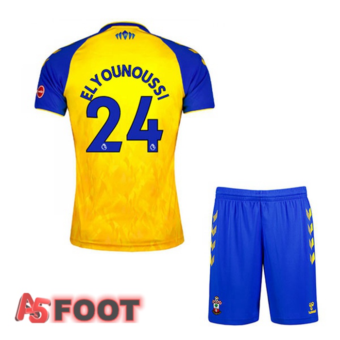 Maillot Southampton FC (ELYOUNOUSSI 24) Enfant Exterieur Jaune 2021/22