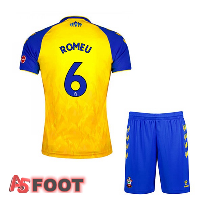 Maillot Southampton FC (ROMEU 6) Enfant Exterieur Jaune 2021/22