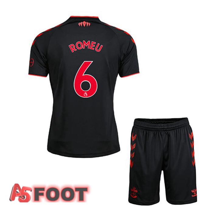 Maillot Southampton FC (ROMEU 6) Enfant Third Noir 2021/22