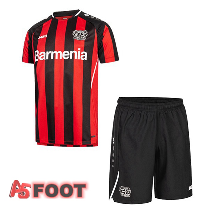 Maillot Bayer 04 Leverkusen Enfant Domicile Rouge/Noir 2021/22