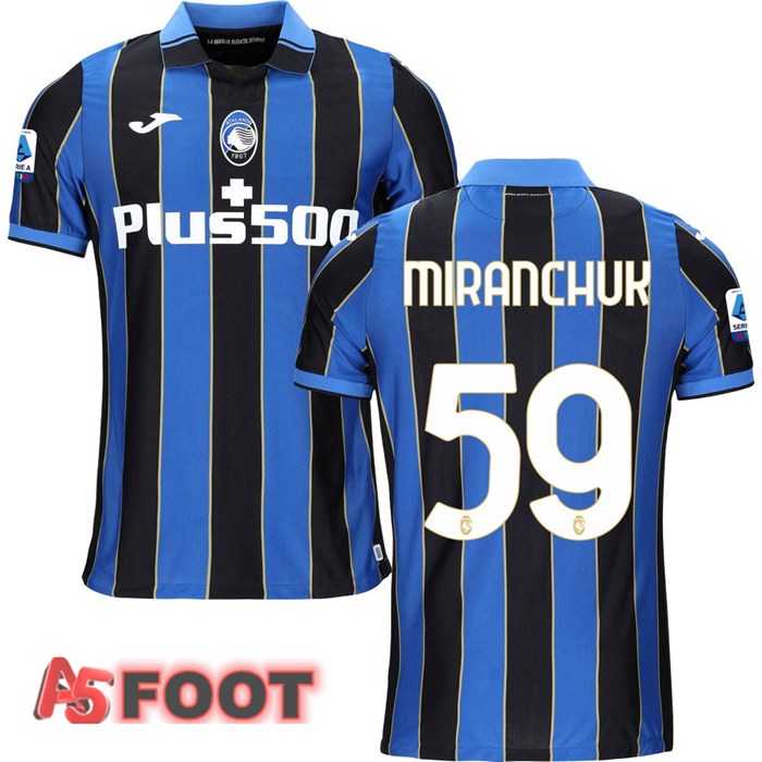 Maillot Atalanta（MIRANCHUK 59）Domicile Bleu/Noir 2021/2022