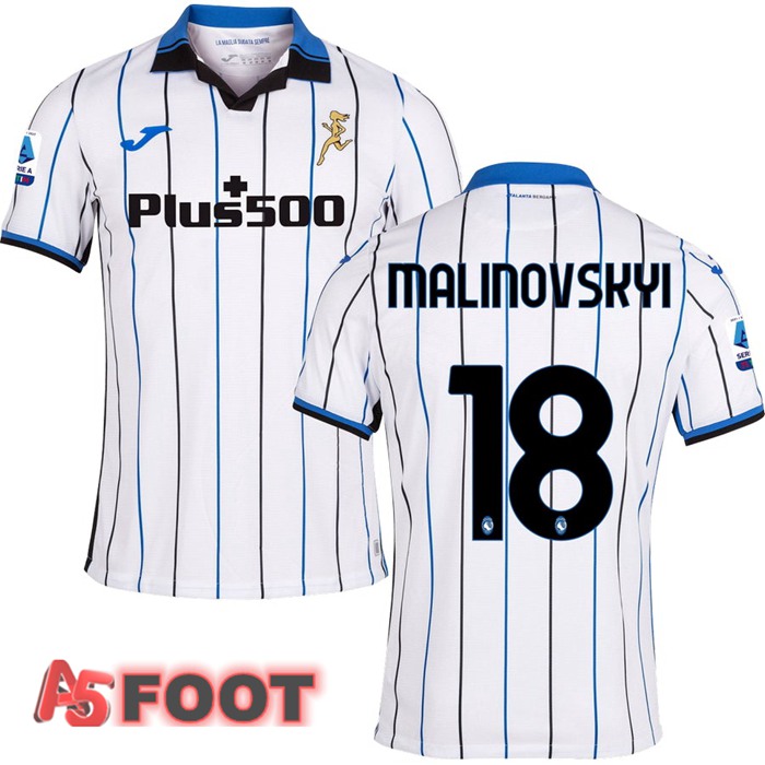 Maillot Atalanta（MALINOVSKYI 18）Exterieur Blanc 2021/2022