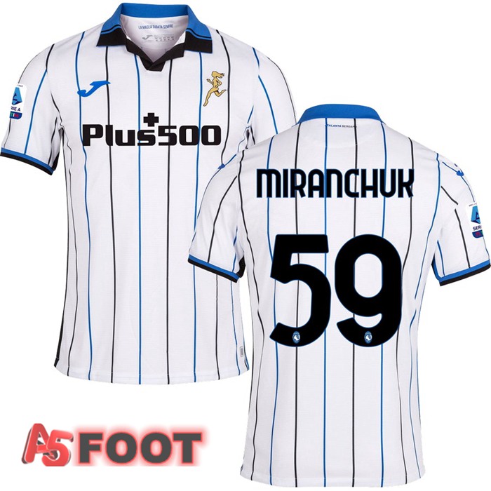Maillot Atalanta（MIRANCHUK 59）Exterieur Blanc 2021/2022