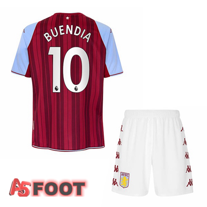 Maillot Aston Villa (Buendia 10) Enfant Domicile Rouge 2021/22