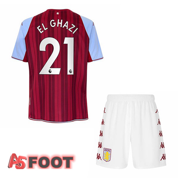 Maillot Aston Villa (El Ghazi 21) Enfant Domicile Rouge 2021/22