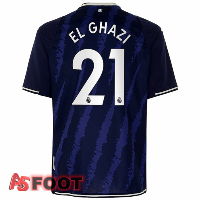 Maillot Aston Villa (El Ghazi 21) Third Bleu 2021/22