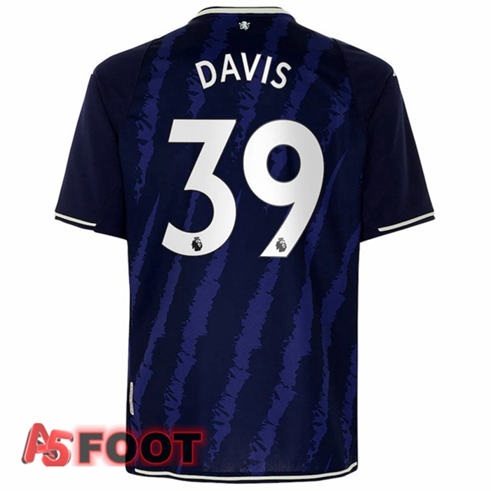 Maillot Aston Villa (Davis 39) Third Bleu 2021/22