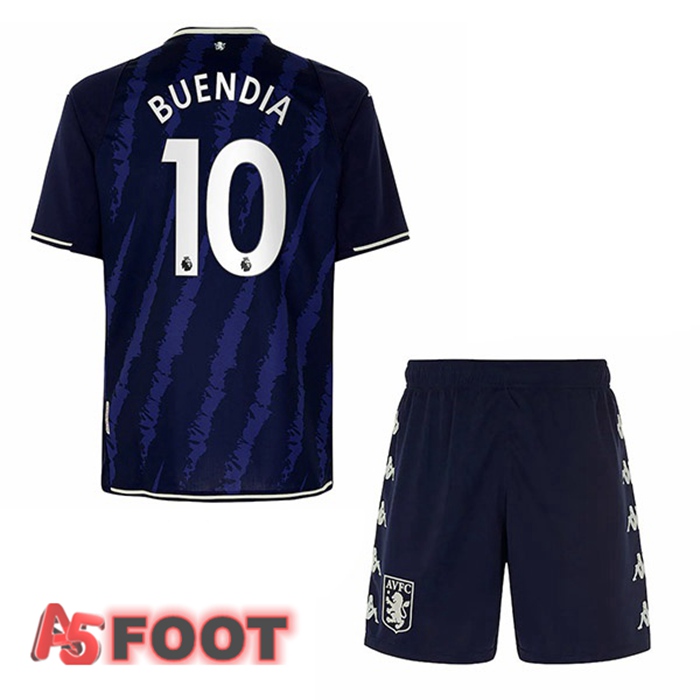 Maillot Aston Villa (Buendia 10) Enfant Third Bleu 2021/22