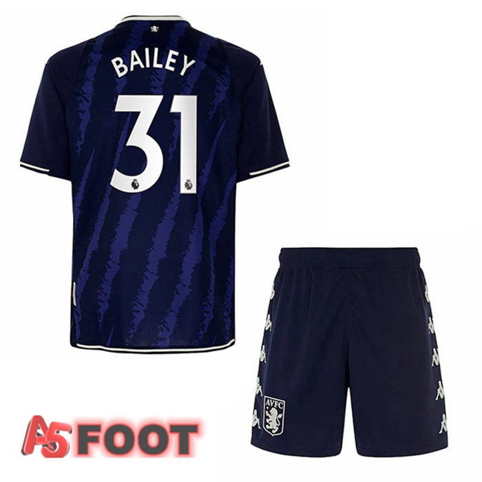 Maillot Aston Villa (Bailey 31) Enfant Third Bleu 2021/22