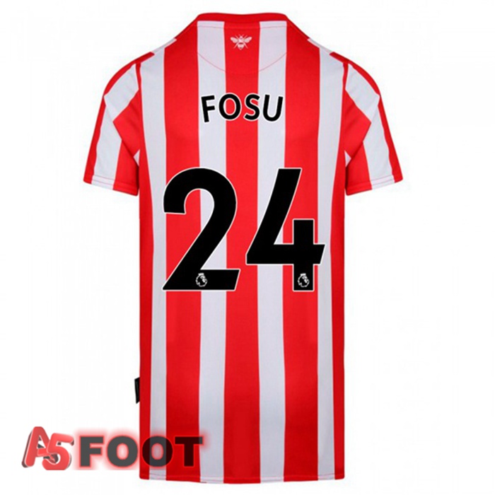 Maillot Brentford FC (FOSU 24) Domicile Rouge/Blanc 2021/22