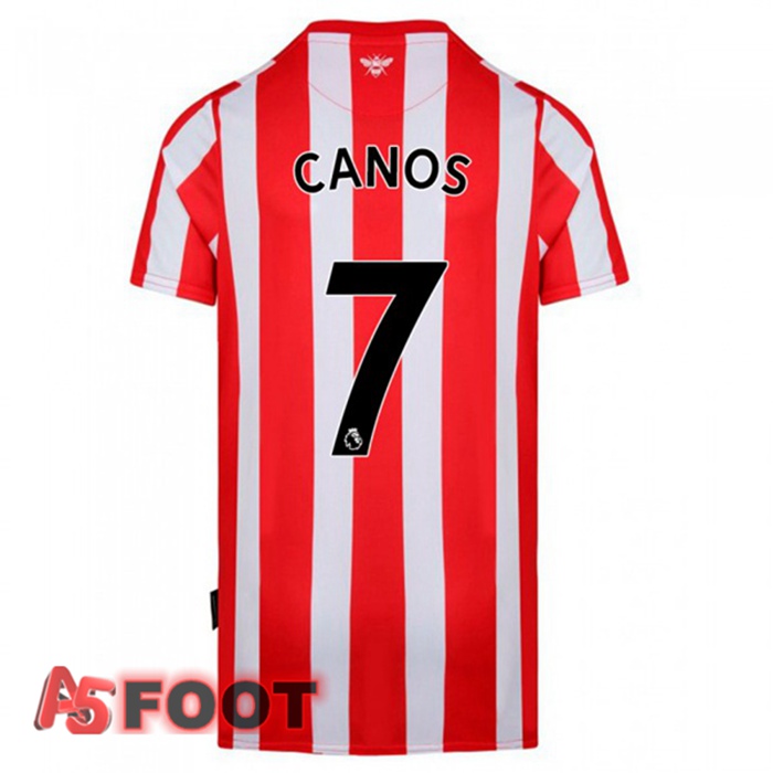 Maillot Brentford FC (CANOS 7) Domicile Rouge/Blanc 2021/22