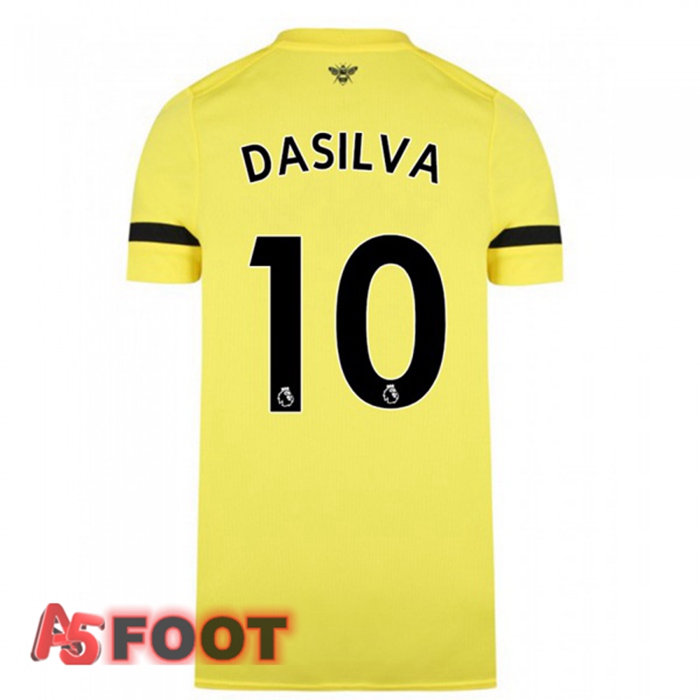 Maillot Brentford FC (DASILVA 10) Exterieur Jaune 2021/22