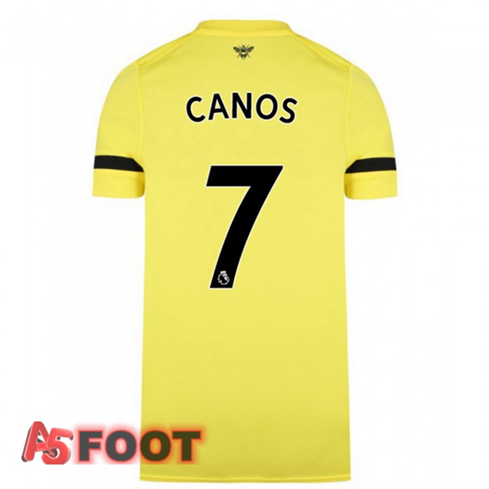 Maillot Brentford FC (CANOS 7) Exterieur Jaune 2021/22