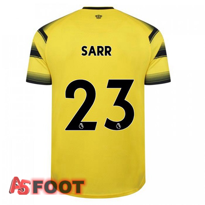 Maillot Watford FC (SARR 23) Domicile Jaune/Noir 2021/22