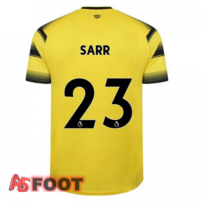 Maillot Watford FC (SARR 23) Domicile Jaune/Noir 2021/22