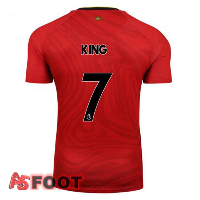 Maillot Watford FC (KING 7) Exterieur Rouge 2021/22