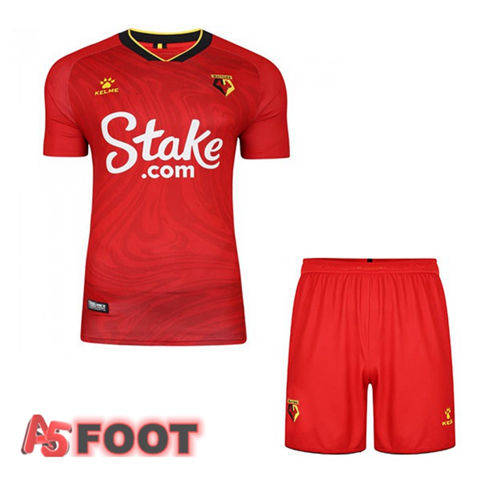 Maillot Watford FC Enfant Exterieur Rouge 2021/22