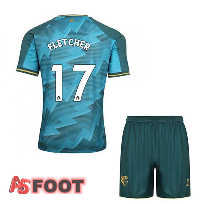 Maillot Watford FC (FLETCHER 17) Enfant Third Bleu 2021/22