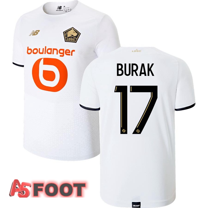 Maillot Lille OSC (BURAK 17) Exterieur Blanc 2021/2022