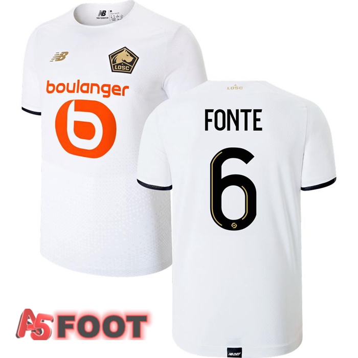Maillot Lille OSC (FONTE 6) Exterieur Blanc 2021/2022