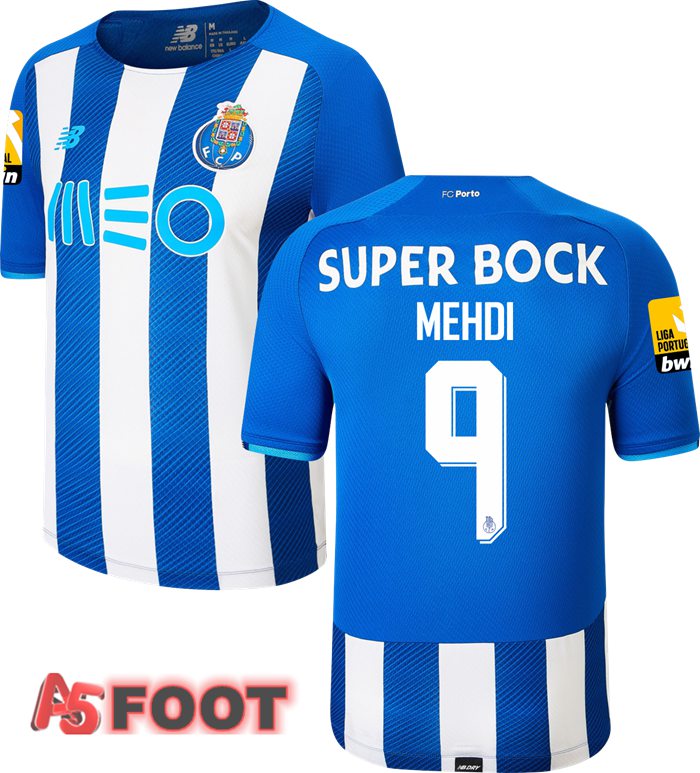 Maillot FC Porto (MEHDI 9) Domicile Blanc/Bleu 2021/2022