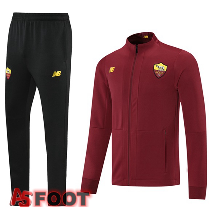 Veste Survetement de Foot AS Roma Rouge 2021/2022