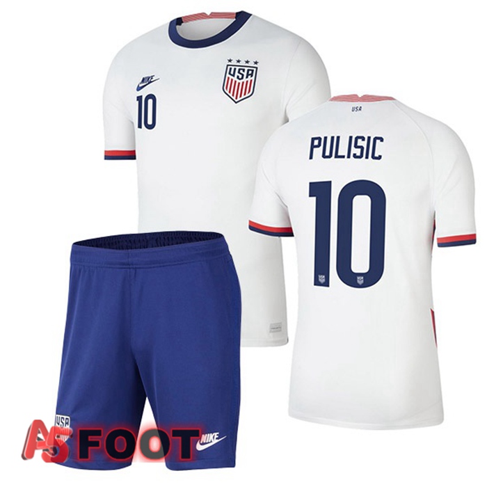 Maillot Equipe de Etats-Unis (PULISIC 10) Enfant Domicile 2020/2021