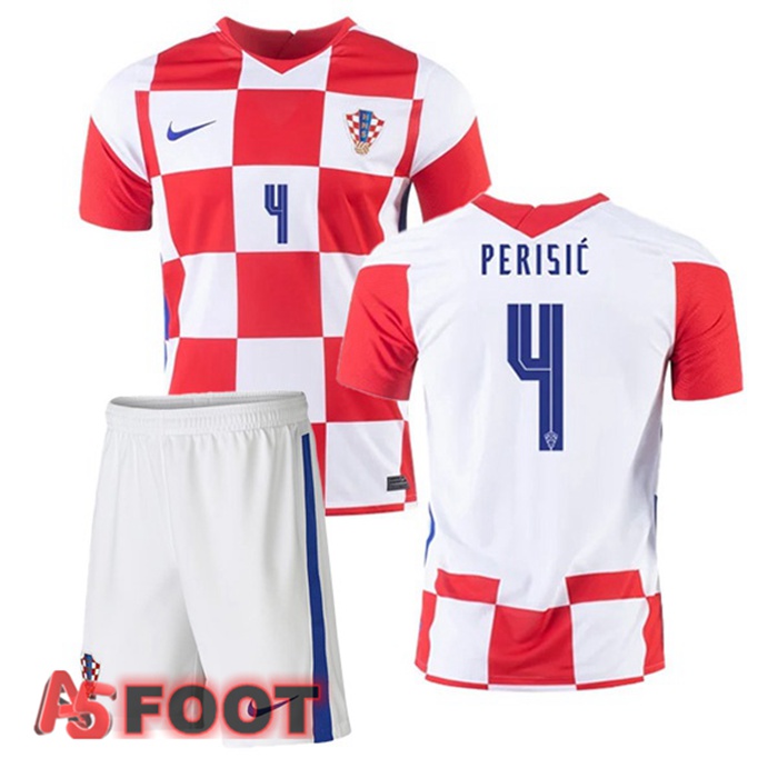 Maillot Equipe de Croatie (PERIŠIĆ 4) Enfant Domicile 2020/2021