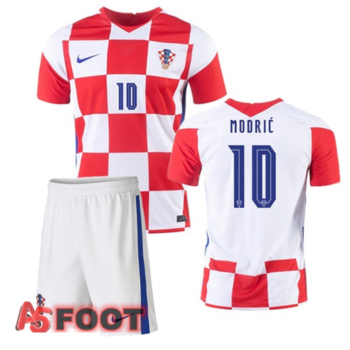 Maillot Equipe de Croatie (MODRIĆ 10) Enfant Domicile 2020/2021