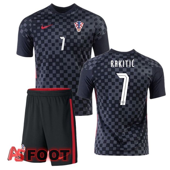 Maillot Equipe de Croatie (RAKITIĆ 7) Enfant Exterieur 2020/2021