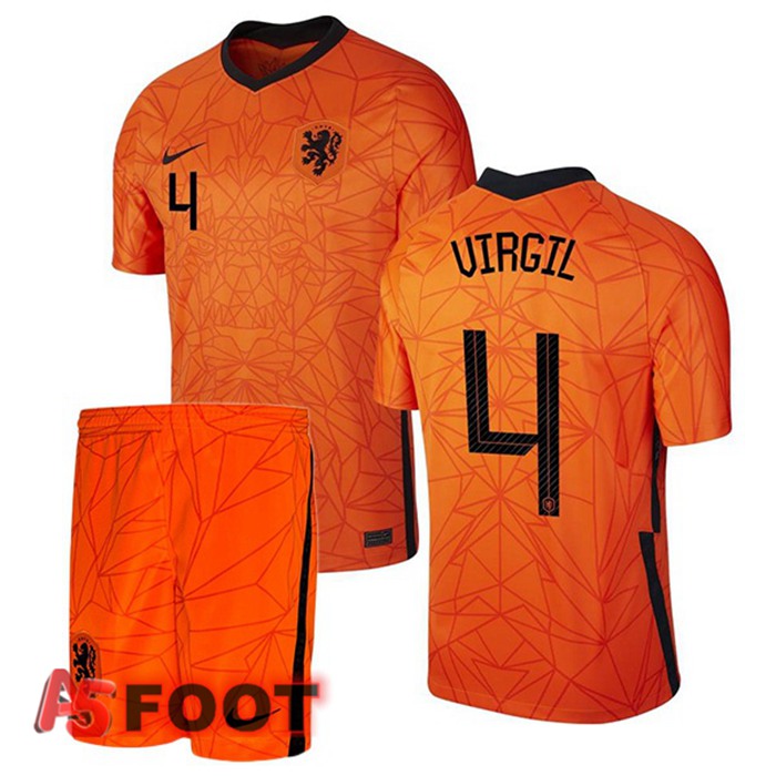 Maillot Equipe de Pays-Bas (VIRGIL 4) Enfant Domicile 2020/2021