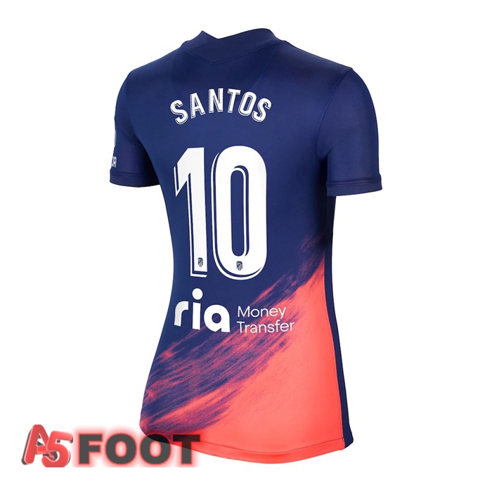 Maillot Atletico Madrid (CORREA 10) Femme Exterieur Bleu Marine 2021/2022