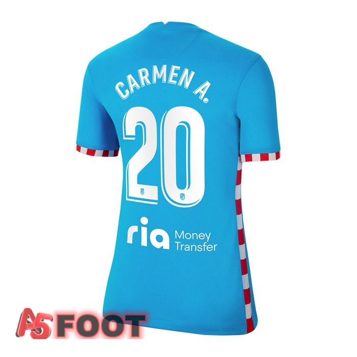 Maillot Atletico Madrid (CARMEN A. 20) Femme Third Bleu 2021/2022