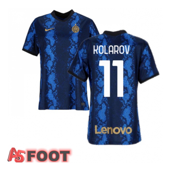 Maillot Inter Milan（KOLAROV 11）Femme Domicile Bleu 2021/2022