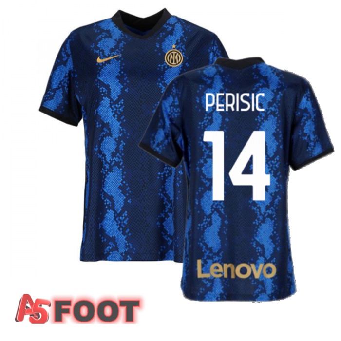 Maillot Inter Milan（PERISIC 14）Femme Domicile Bleu 2021/2022