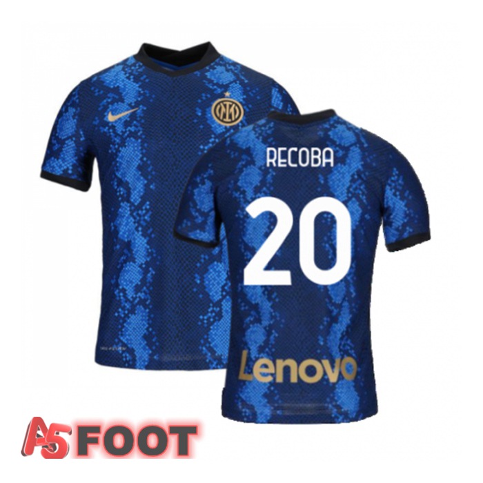 Maillot Inter Milan（RECOBA 20）Femme Domicile Bleu 2021/2022